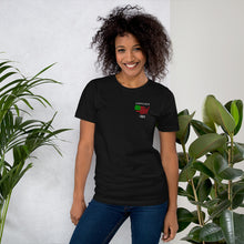 Load image into Gallery viewer, Celebrate Juneteenth Unisex T-Shirt (Corner Design)