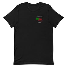 Load image into Gallery viewer, Celebrate Juneteenth Unisex T-Shirt (Corner Design)