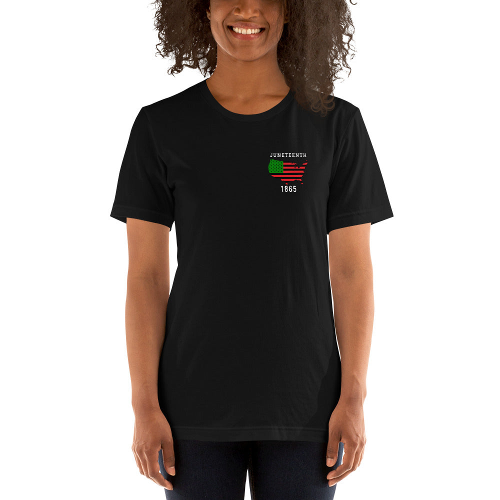 Celebrate Juneteenth Unisex T-Shirt (Corner Design)